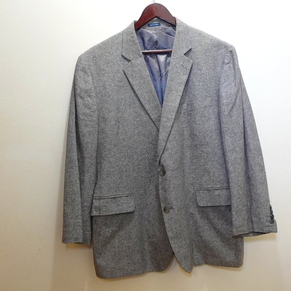 Grey Tweed Classic Fit Blazer